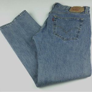 Levi’s 501 Men's 38 X 32  Denim Button Fly Straight Jeans Blue